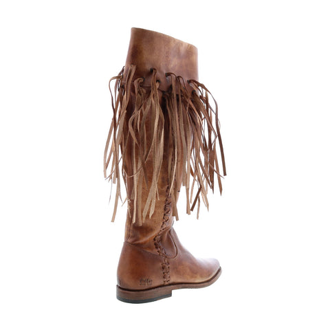 Bed Stu Hoplia F397001 Womens Brown Leather Zipper Knee High Boots