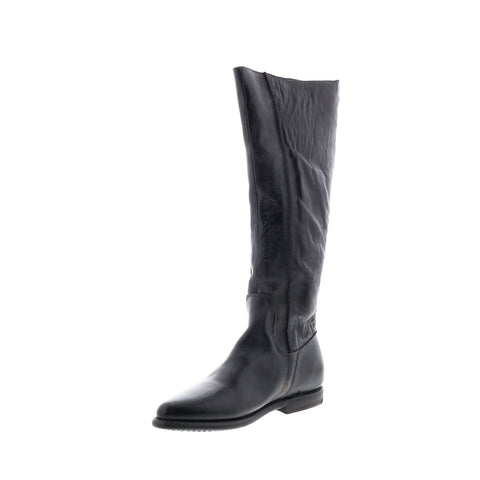 BedStu Fireflye F397004 Womens Black Leather Zipper Knee High Boots