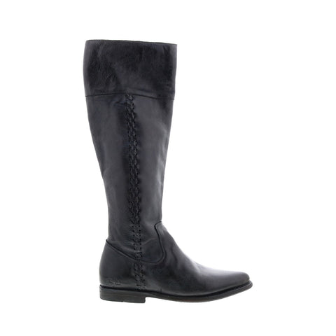 BedStu Carrion F397006 Womens Gray Leather Zipper Knee High Boots