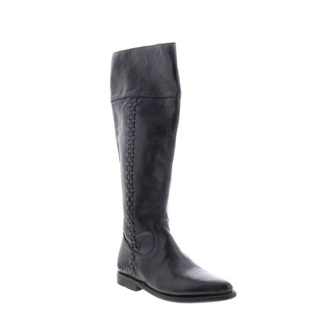 BedStu Carrion F397006 Womens Gray Leather Zipper Knee High Boots