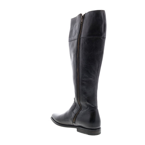 BedStu Carrion F397006 Womens Gray Leather Zipper Knee High Boots