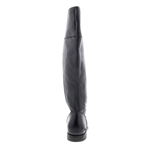 BedStu Carrion F397006 Womens Gray Leather Zipper Knee High Boots