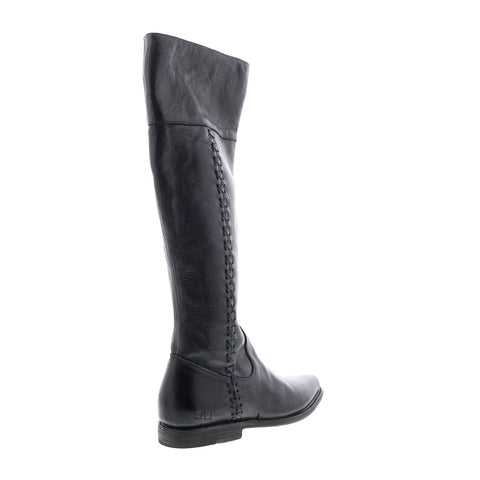 BedStu Carrion F397006 Womens Gray Leather Zipper Knee High Boots