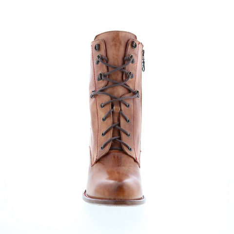 BedStu Barrymore F399030 Womens Brown Leather Lace Up Casual Dress Boots