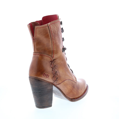 BedStu Barrymore F399030 Womens Brown Leather Lace Up Casual Dress Boots