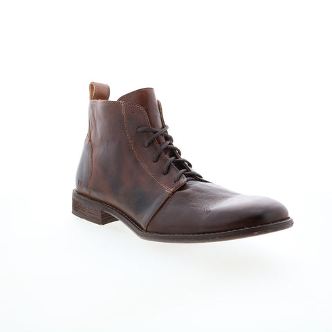 BedStu Louis F403161 Mens Brown Leather Lace Up Casual Dress Boots