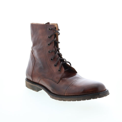 BedStu Renton F414035 Mens Brown Leather Lace Up Casual Dress Boots