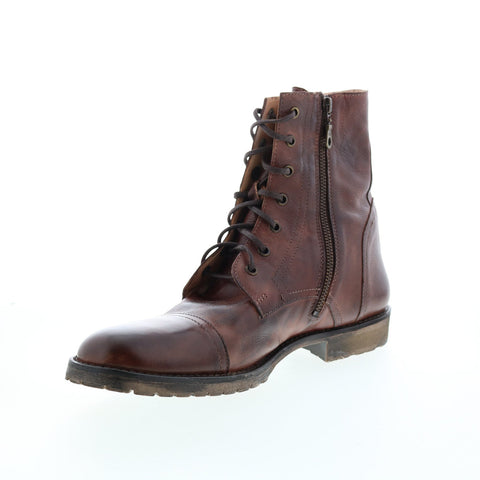 BedStu Renton F414035 Mens Brown Leather Lace Up Casual Dress Boots