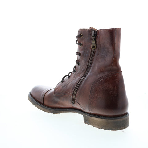 BedStu Renton F414035 Mens Brown Leather Lace Up Casual Dress Boots