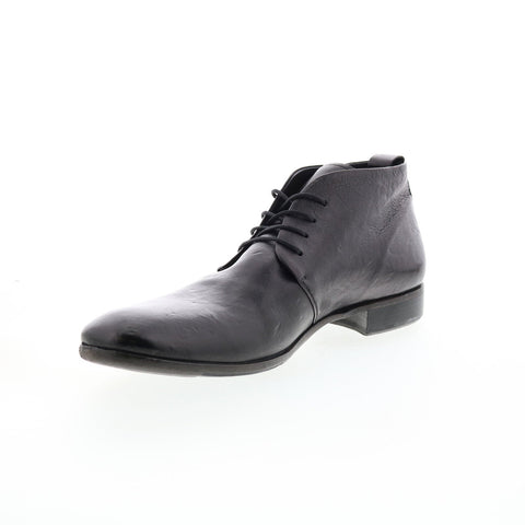 Bed Stu Terrence F414070 Mens Black Leather Lace Up Chukkas Boots