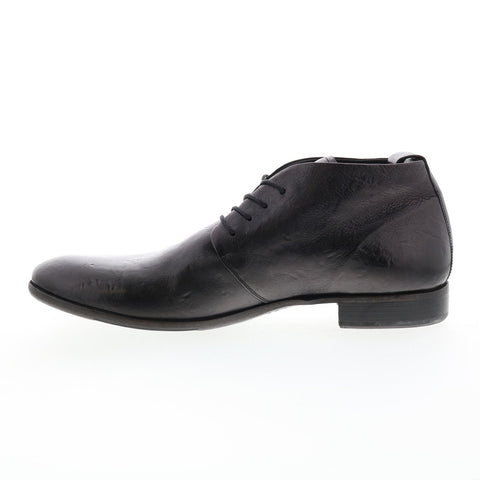 Bed Stu Terrence F414070 Mens Black Leather Lace Up Chukkas Boots