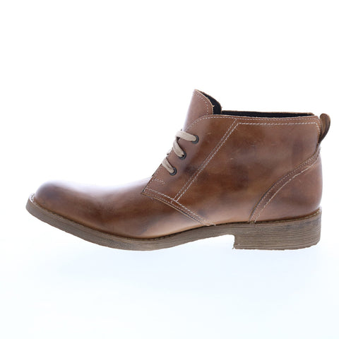 BedStu Draco F417007 Mens Brown Leather Lace Up Casual Dress Boots