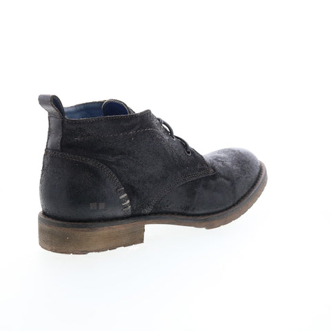 BedStu Rayburn F420218 Mens Black Leather Lace Up Casual Dress Boots