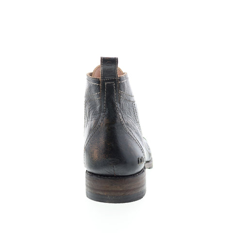 BedStu Odin F460010 Mens Black Leather Lace Up Casual Dress Boots