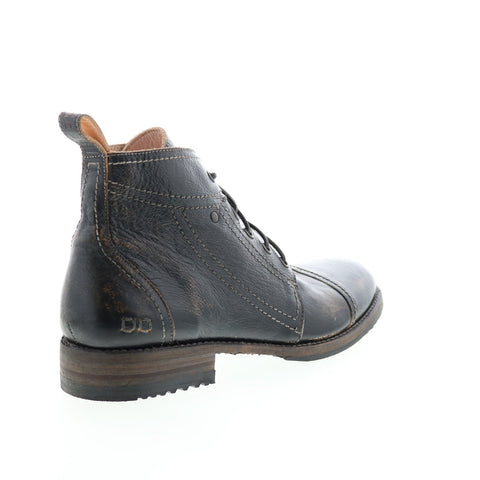 BedStu Odin F460010 Mens Black Leather Lace Up Casual Dress Boots