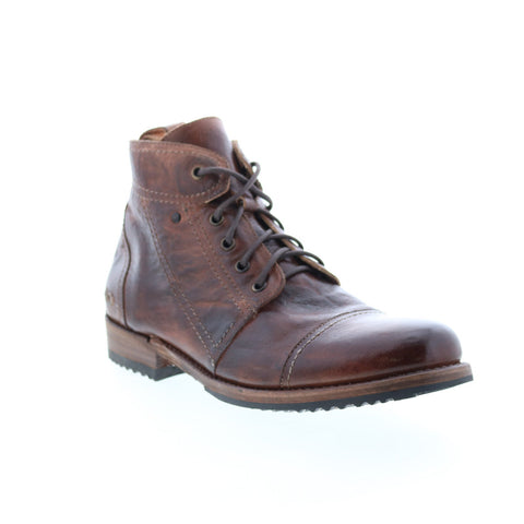 BedStu Odin F460010 Mens Brown Leather Lace Up Casual Dress Boots