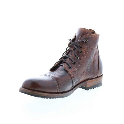 BedStu Odin F460010 Mens Brown Leather Lace Up Casual Dress Boots