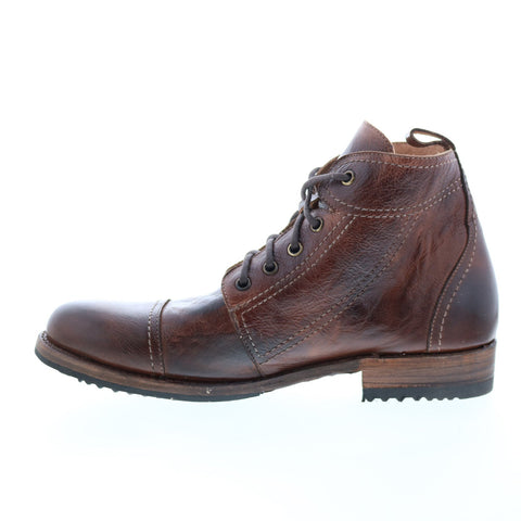 BedStu Odin F460010 Mens Brown Leather Lace Up Casual Dress Boots