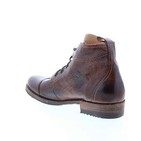 BedStu Odin F460010 Mens Brown Leather Lace Up Casual Dress Boots