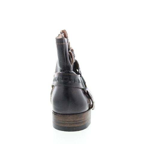 BedStu Otto F460011 Mens Black Leather Zipper Casual Dress Boots