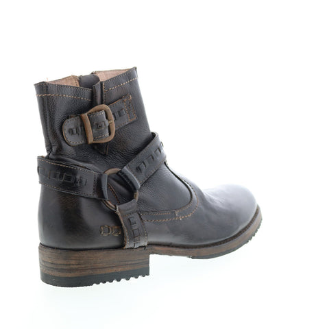 BedStu Otto F460011 Mens Black Leather Zipper Casual Dress Boots