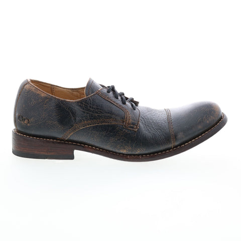 Bed Stu Genoa F460020 Mens Black Leather Oxfords & Lace Ups Cap Toe Shoes