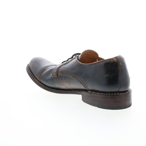 Bed Stu Genoa F460020 Mens Black Leather Oxfords & Lace Ups Cap Toe Shoes