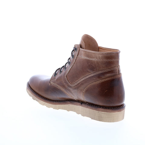 BedStu Force F466001 Mens Brown Leather Lace Up Casual Dress Boots