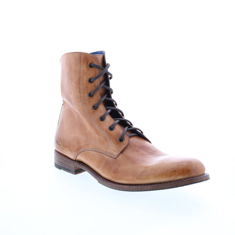 BedStu Post F467302 Mens Brown Leather Lace Up Casual Dress Boots