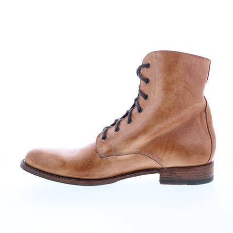 BedStu Post F467302 Mens Brown Leather Lace Up Casual Dress Boots