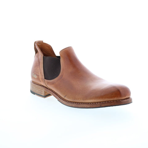 BedStu Royce F473001 Mens Brown Leather Slip On Chelsea Boots