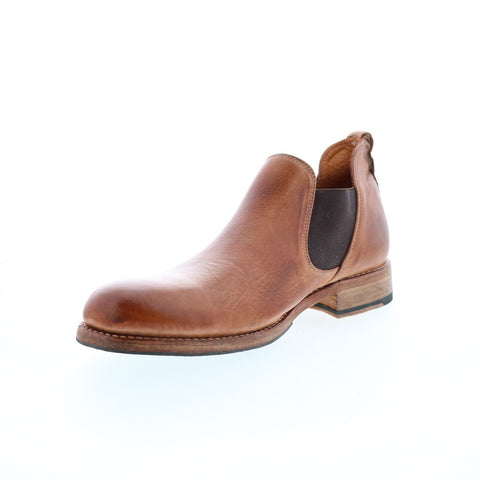 BedStu Royce F473001 Mens Brown Leather Slip On Chelsea Boots