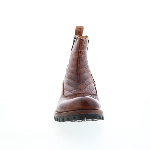 BedStu Lightning F479001 Mens Brown Leather Zipper Casual Dress Boots