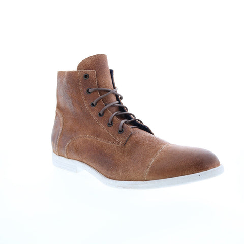 BedStu Leonardo F479009 Mens Brown Leather Lace Up Casual Dress Boots