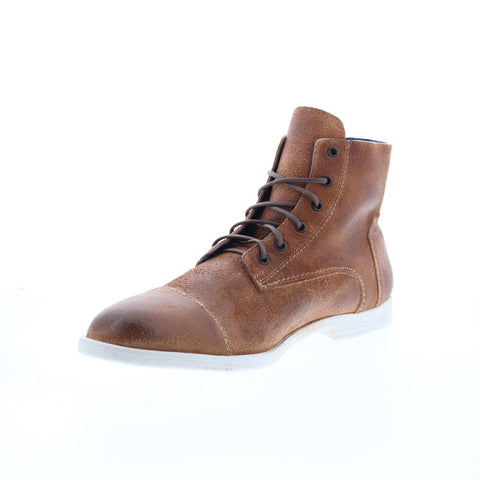 BedStu Leonardo F479009 Mens Brown Leather Lace Up Casual Dress Boots
