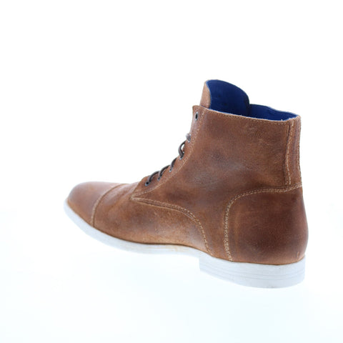 BedStu Leonardo F479009 Mens Brown Leather Lace Up Casual Dress Boots