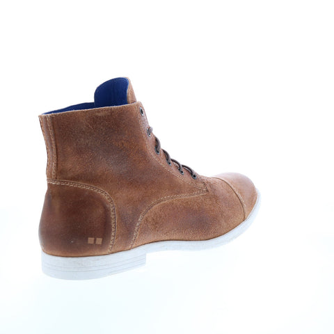 BedStu Leonardo F479009 Mens Brown Leather Lace Up Casual Dress Boots