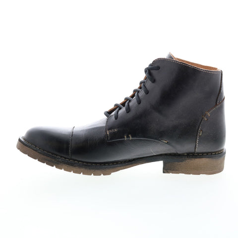 BedStu Dreck F496013 Mens Black Leather Lace Up Casual Dress Boots