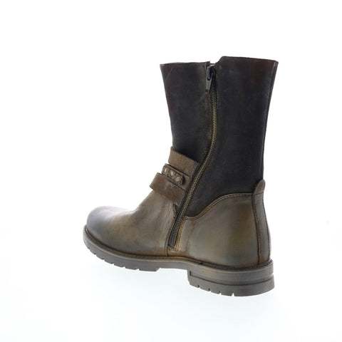 Roan Anabella F589020 Womens Green Suede Hook & Loop Casual Dress Boots