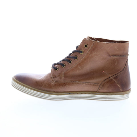 Roan Nathan F800006 Mens Brown Leather Lace Up Lifestyle Sneakers Shoes