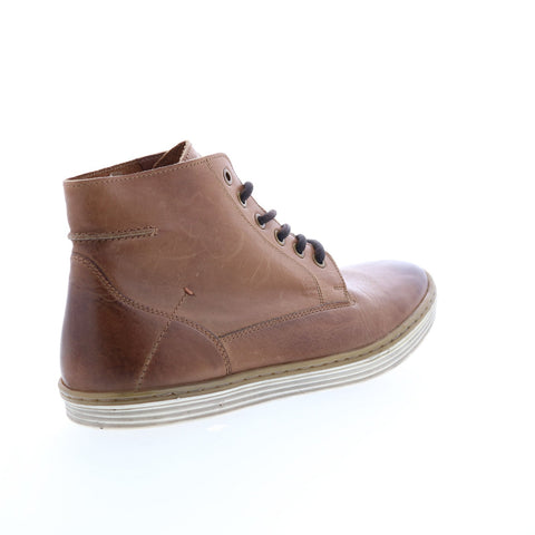 Roan Nathan F800006 Mens Brown Leather Lace Up Lifestyle Sneakers Shoes