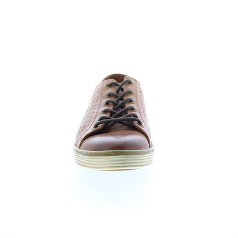 Roan Nell F800007 Mens Brown Leather Lace Up Lifestyle Sneakers Shoes