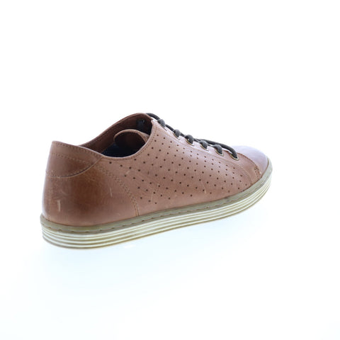 Roan Nell F800007 Mens Brown Leather Lace Up Lifestyle Sneakers Shoes