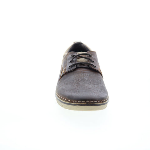 Roan Arlo F800018 Mens Brown Leather Oxfords & Lace Ups Casual Shoes
