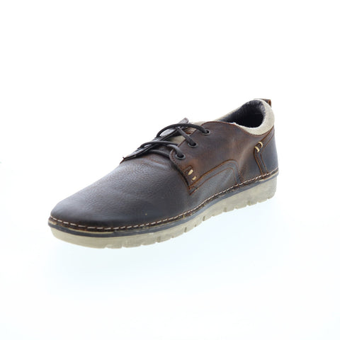 Roan Arlo F800018 Mens Brown Leather Oxfords & Lace Ups Casual Shoes