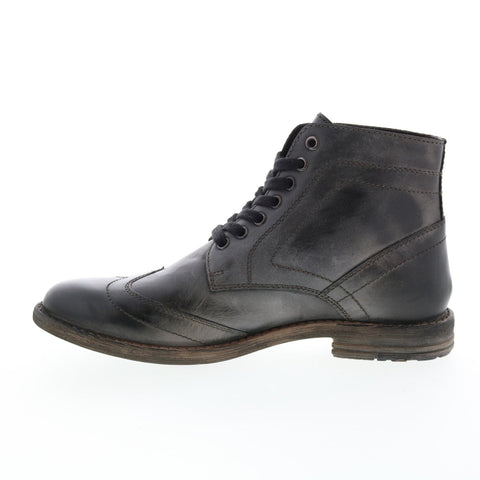 Roan Outlaw II F800030 Mens Gray Leather Lace Up Casual Dress Boots