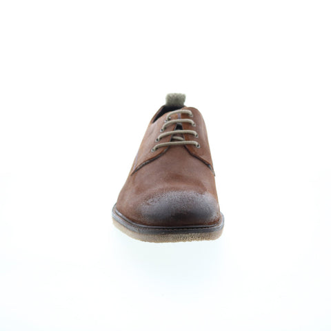 Roan Braylen F800042 Mens Brown Leather Oxfords & Lace Ups Plain Toe Shoes
