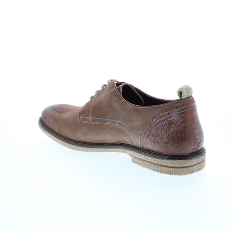 Roan Braylen F800042 Mens Brown Leather Oxfords & Lace Ups Plain Toe Shoes