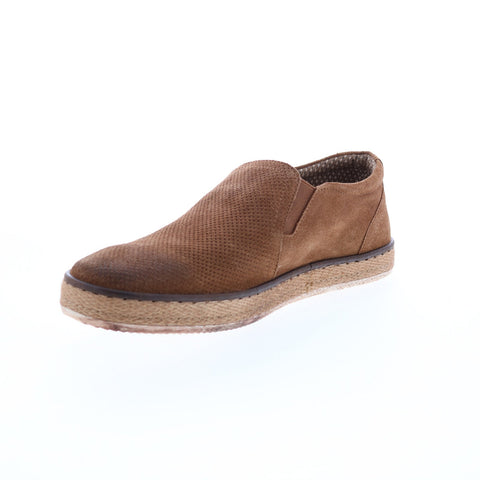 Roan Melvern F800203 Mens Brown Suede Loafers & Slip Ons Casual Shoes