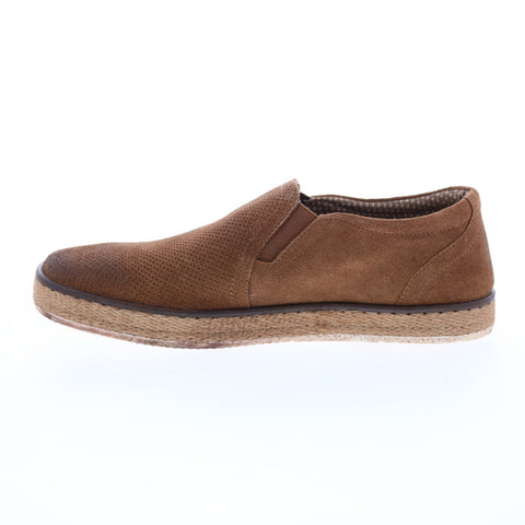 Roan Melvern F800203 Mens Brown Suede Loafers & Slip Ons Casual Shoes